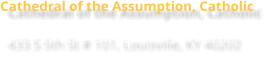 Cathedral of the Assumption, Catholic 433 S 5th St # 101, Louisville, KY 40202